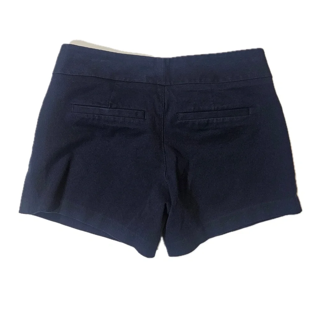 Lilly Pulitzer Shorts‎ Womens 00 Blue Chino Flat Front Stretch Pockets